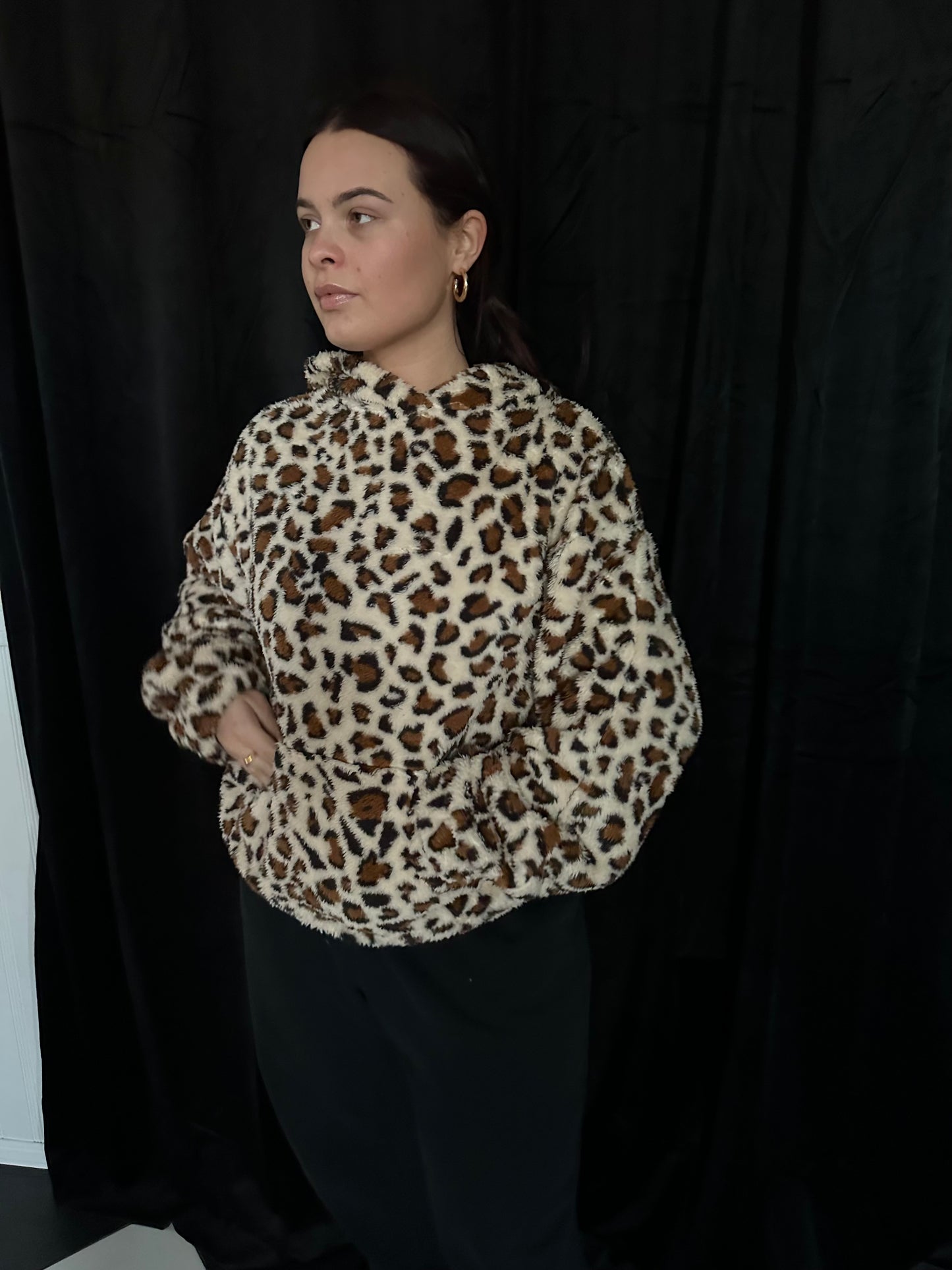 Cheetah girl hoodie