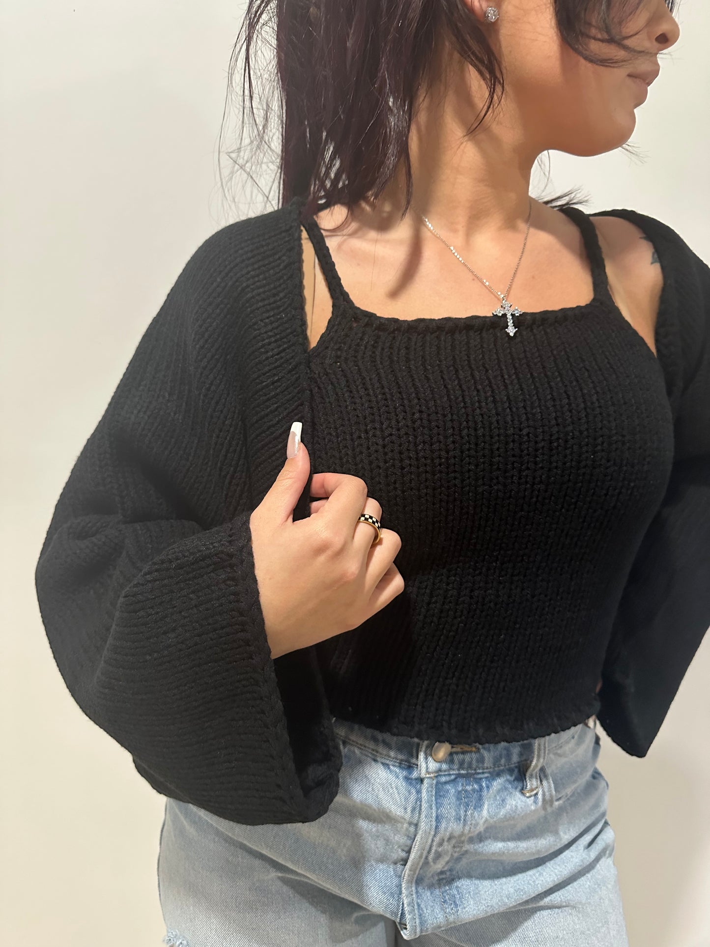 Knit tank + Shrug