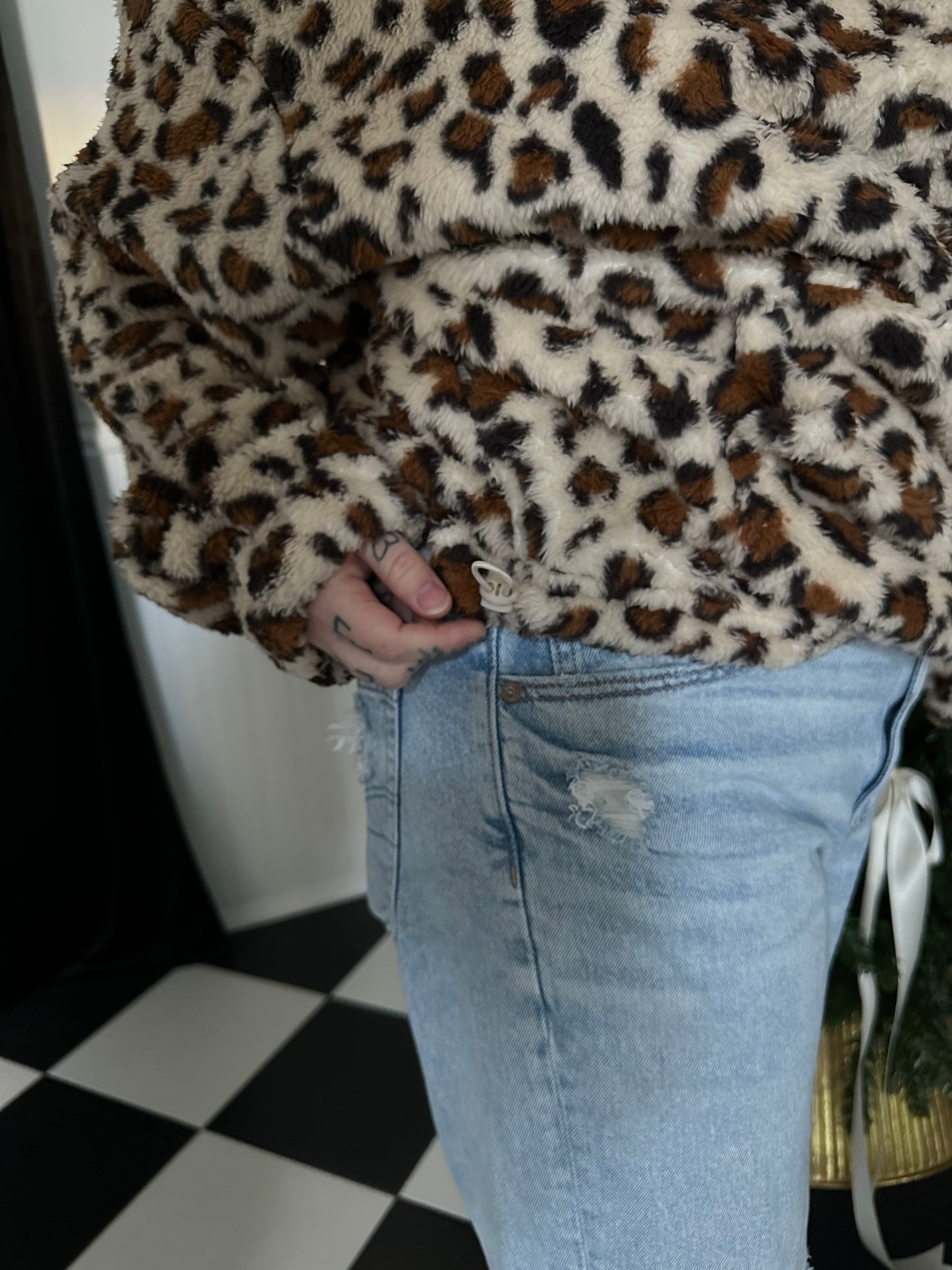 Cheetah girl hoodie